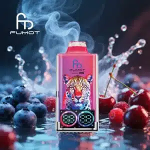 Fumot Leopard 40000 puffs disposable vape — Adjustable Airflow, Dual Mesh Coil, Smart LED Display, 700mAh Type-C, 16 EU-curated flavors